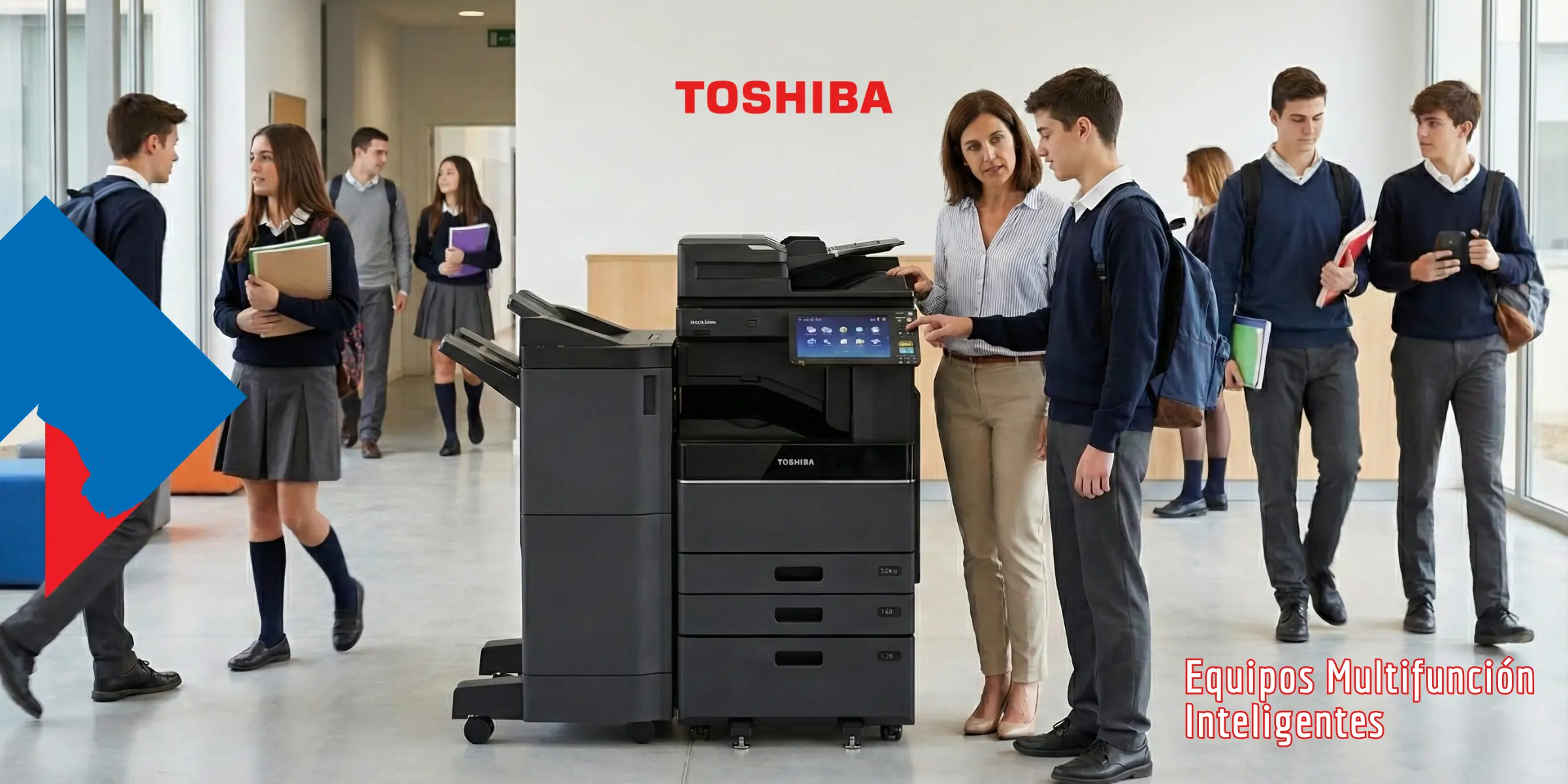 Las pantallas de los multifunción Toshiba: El nuevo epicentro de la comunicación en el entorno educativo